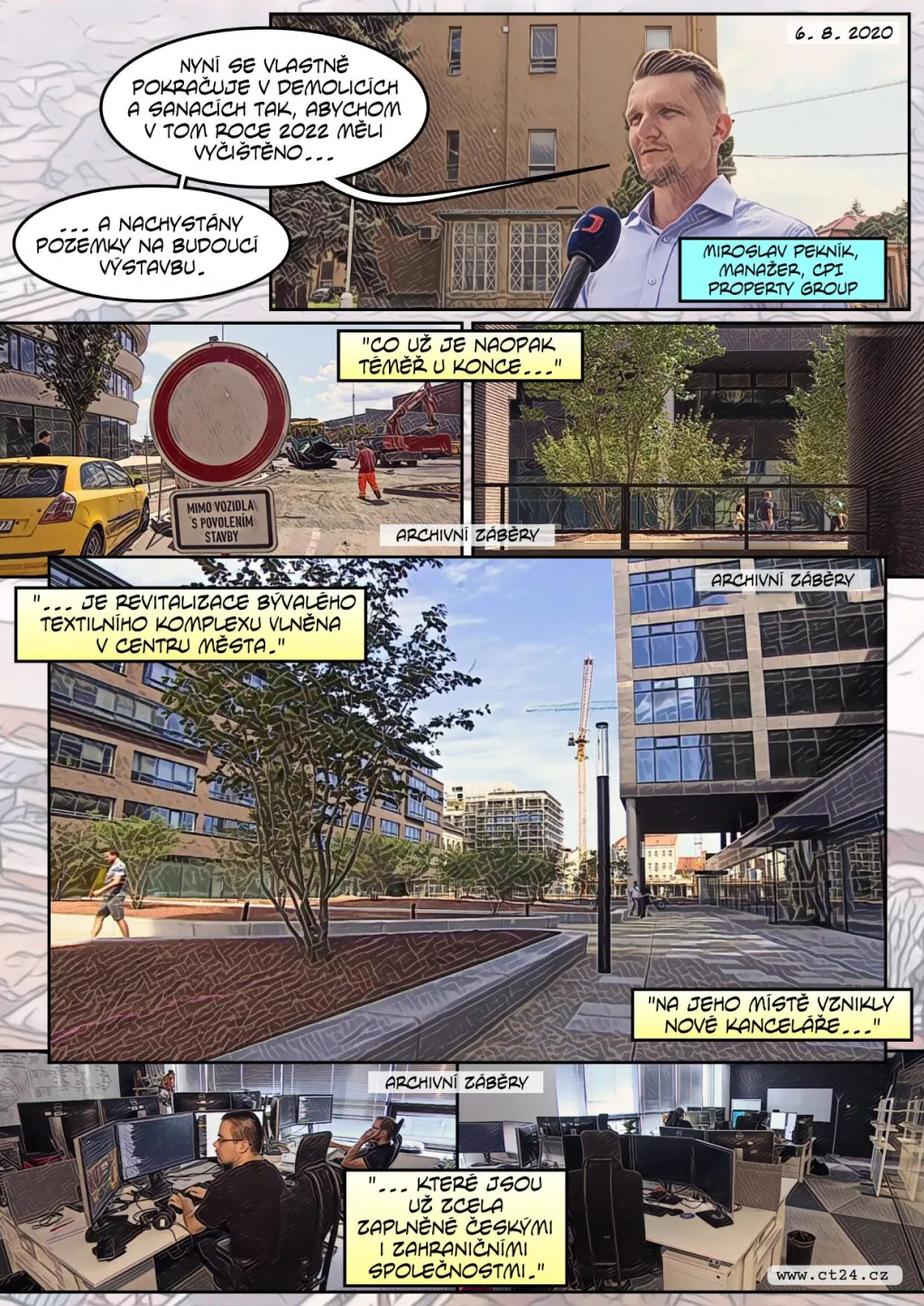 Bývalé městské továrny v Brně znovu ožívají. Rostou v nich průmyslové haly i kanceláře