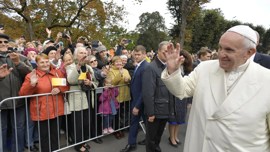 Papež František na návštěvě Rigy
