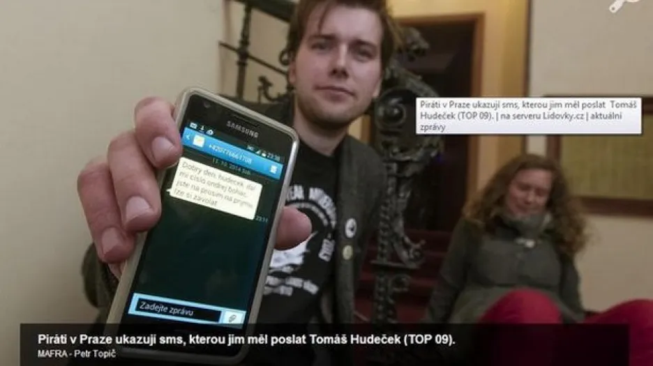 Hudeček kontaktoval Piráty