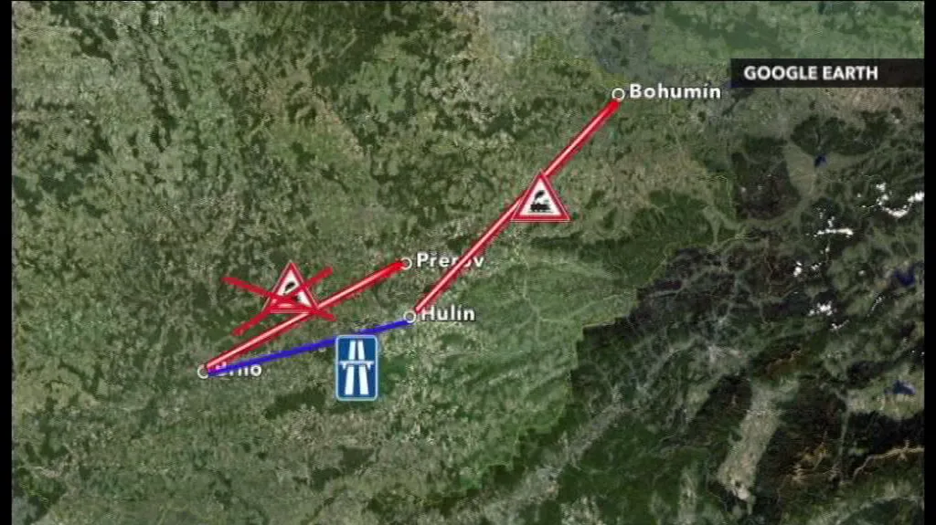 Mapa výluky