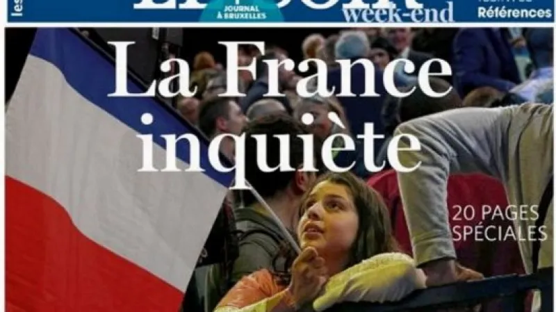 Titulní stránka Le Soir