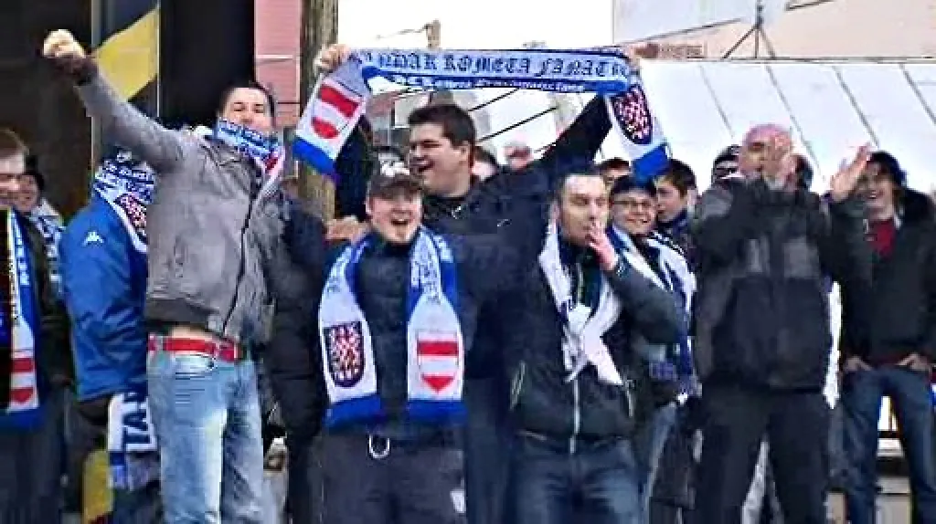 Odjezd fanoušků Komety do Prahy
