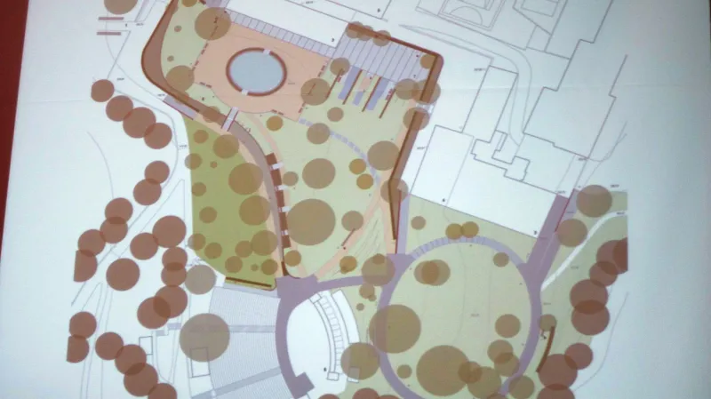 Z besedy o architektonickém řešení parku v Boskovicích