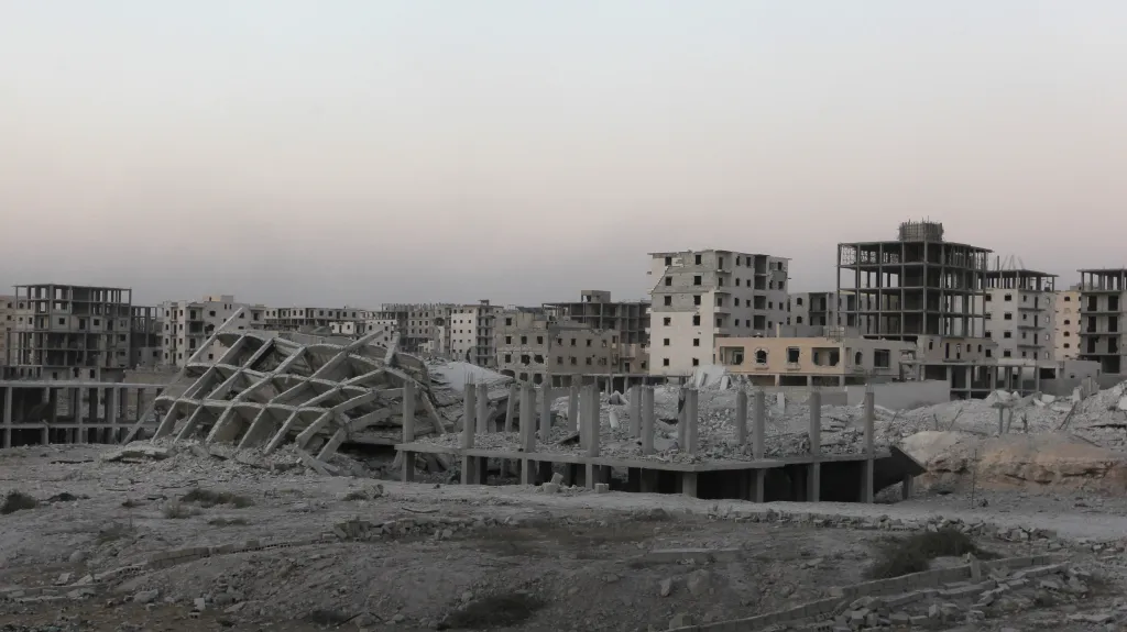 Zničené Aleppo