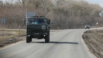 Ilustrační snímek, ruské armádní vozidlo v Kurské oblasti