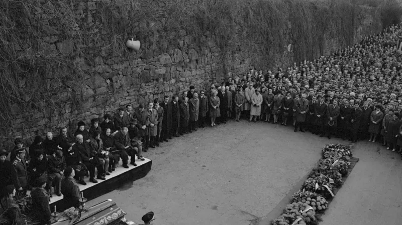 Pohřeb Evžena Plocka v Jihlavě