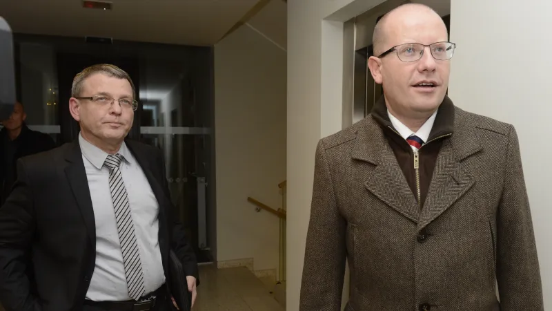 Bohuslav Sobotka a Lubomír Zaorálek