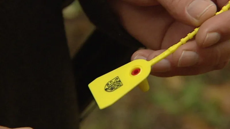 Plomba pro označení ulovené zvěřiny