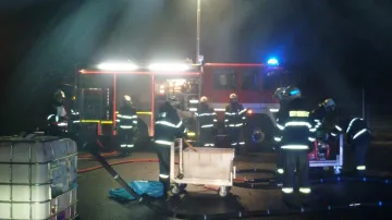 Zásah hasičů v Pohořelicích