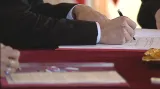 Podepisování česko-ruských smluv