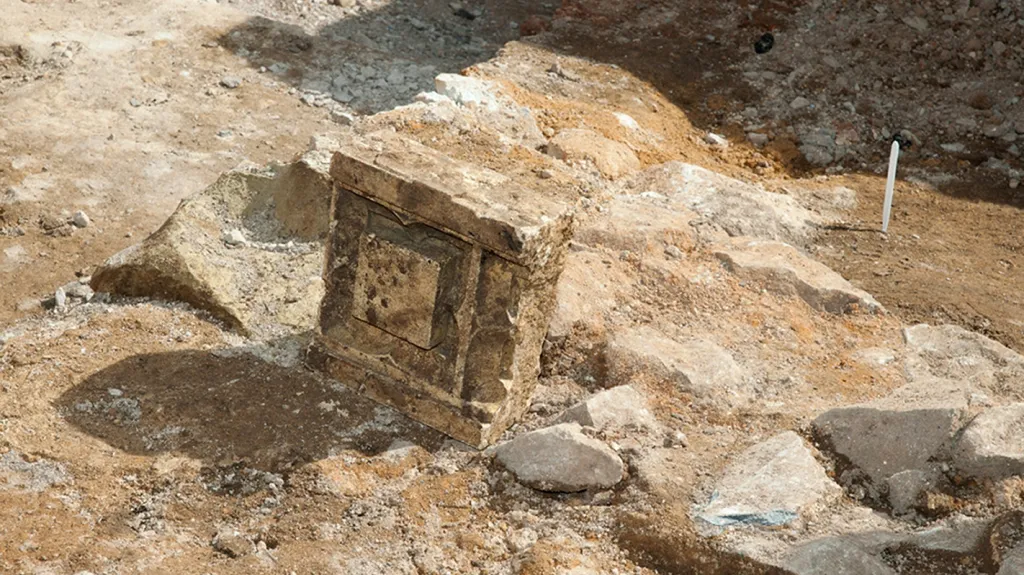 Místo, kde spočívají pravděpodobné ostatky Richarda III.