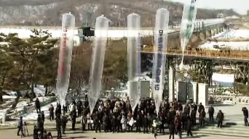 Balony vysílané z Jižní do Severní Koreje