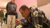 Obyvatelé ubytovny v Červeném Újezdu - archivní záběr z roku 2014