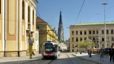 Tramvajová trať přes centrum Olomouce