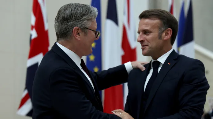 Keir Starmer a Emmanuel Macron