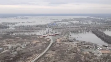 Ruský Orenburg postihly záplavy