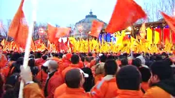 Předvolební shromáždění v Rumunsku