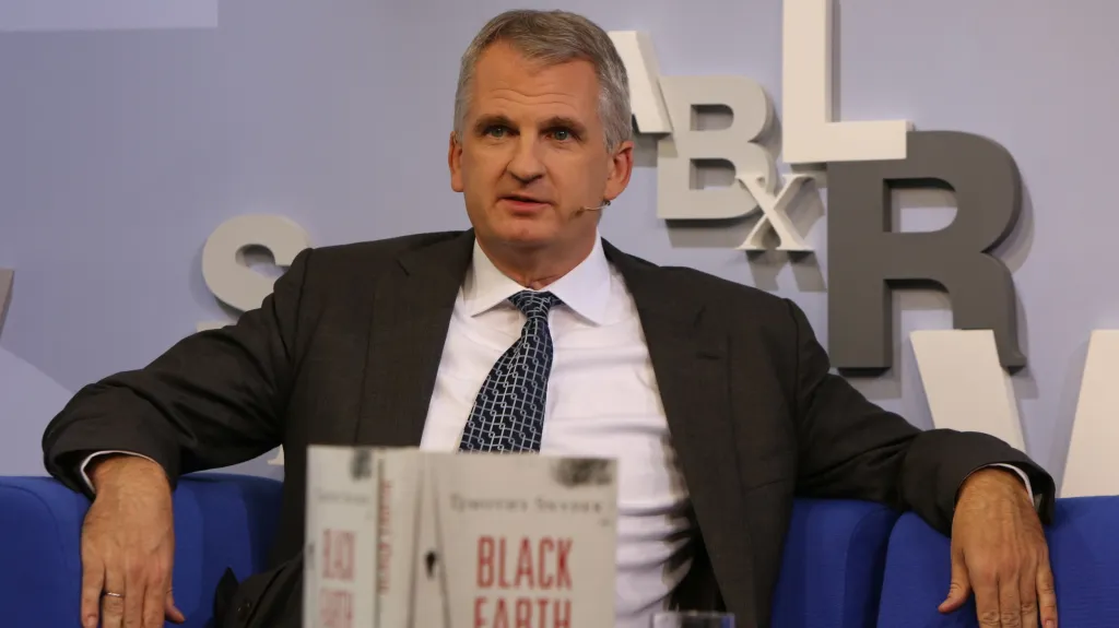 Timothy Snyder na frankfurtském knižním veletrhu