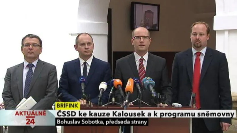 Brífink ČSSD k aféře kolem ministra financí
