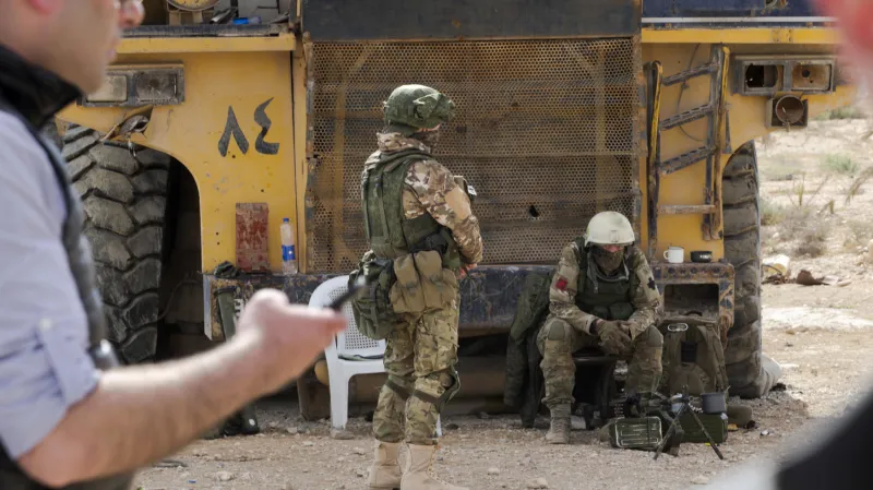 Ruští vojáci v Palmýře