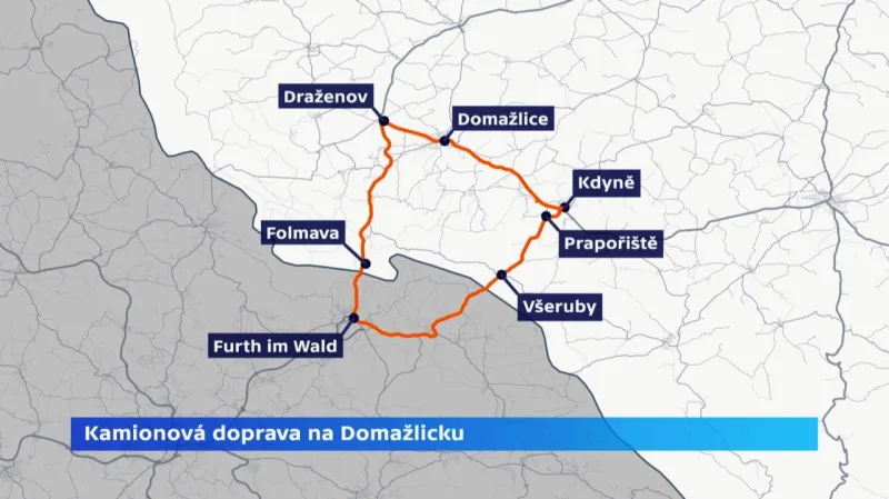 Obyvatelé Prapořišť a Všerub požadovali, aby kamiony jezdily do Německa přes Folmavu, ale neuspěli