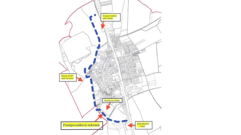 Protipovodňová ochrana Tlumačov