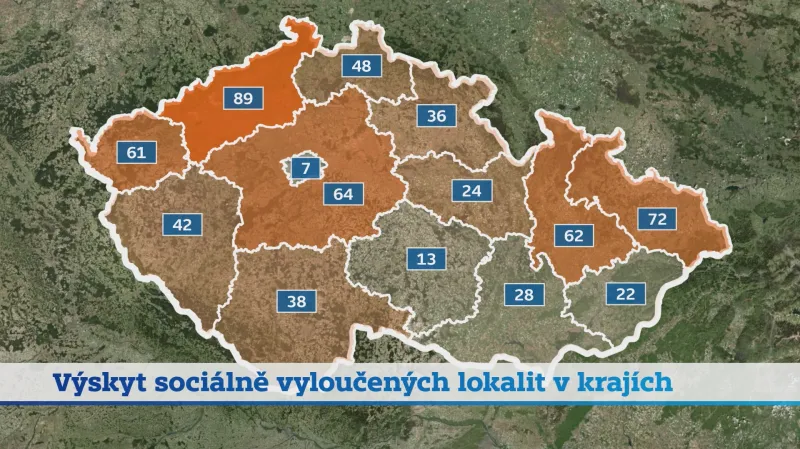 Sociálně vyloučené lokality v krajích