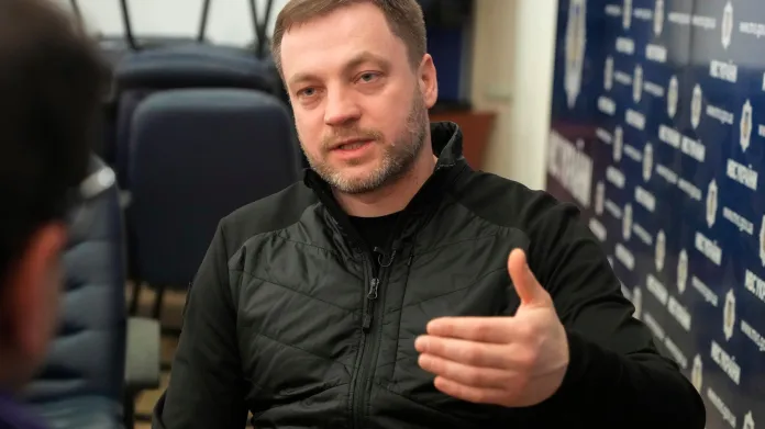 Denys Monastyrskyj v březnu 2022