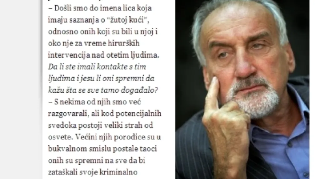 Vladimir Vukčević v rozhovoru pro Blic
