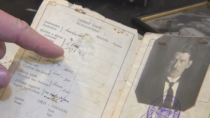 Cestovní pas Tomáše Bati s chybným datem narození