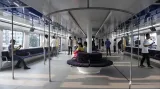 Interiér čínského elektrobusu
