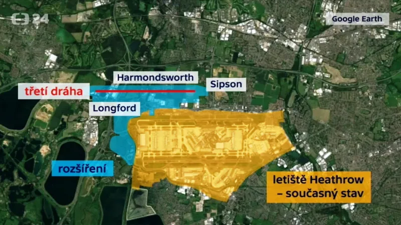 Plánované rozšíření letiště Heathrow