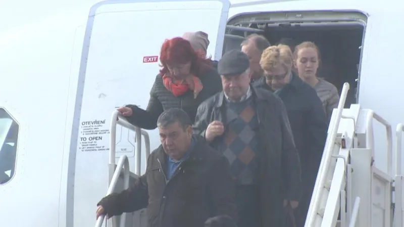 Cestující na Letišti Karlovy Vary