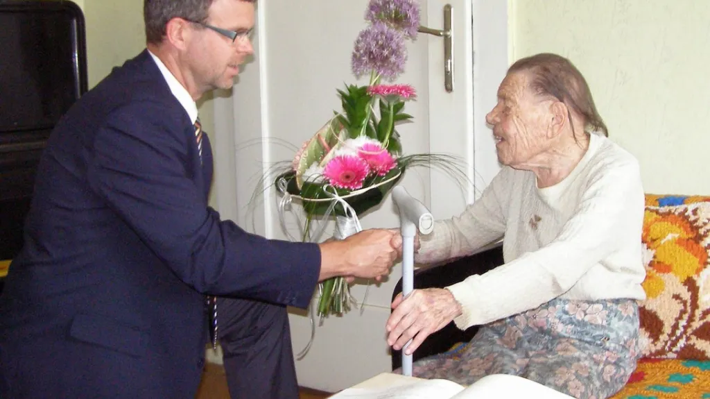 Milada Lůžková - nejstarší obyvatelka Loun