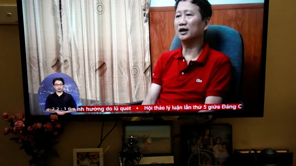 Trinh Xuan Thanh ve vietnamské státní televizi