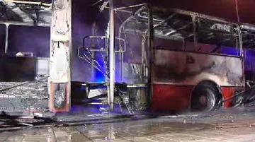 Zhořelý autobus