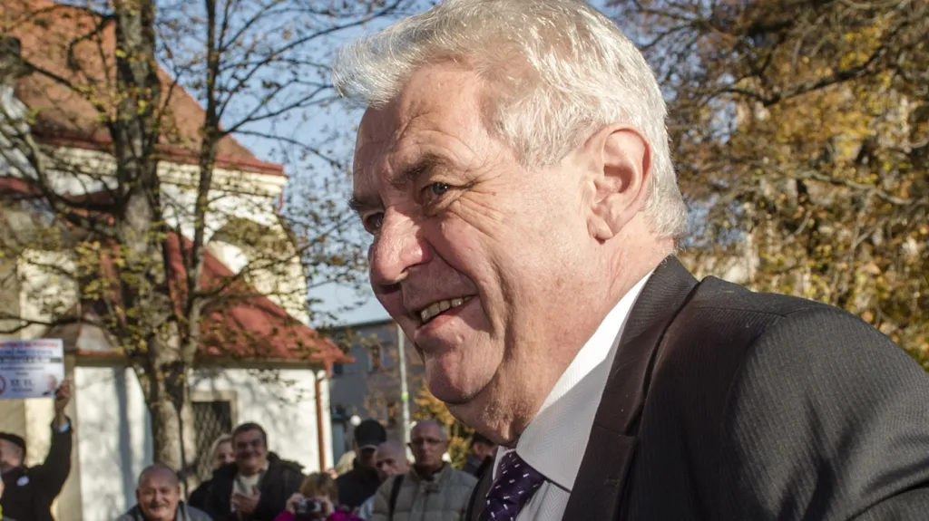 Prezident Miloš Zeman při návštěvě Pardubického kraje