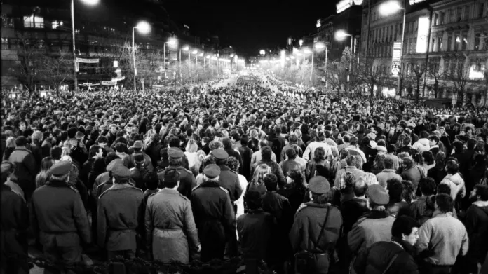 Demonstrace na Václavském náměstí 18. ledna 1989