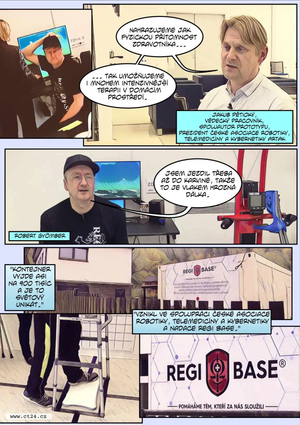 Díky nové pomůcce by pacienti nově mohli cvičit doma, dojíždění řada z nich nezvládá