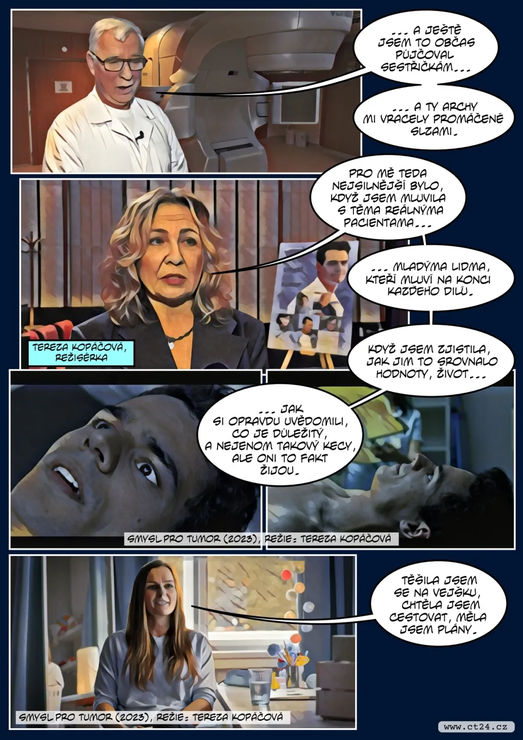 Jak ovlivní rakovina život pacienta a blízkých? ČT vysílá seriál Smysl pro tumor