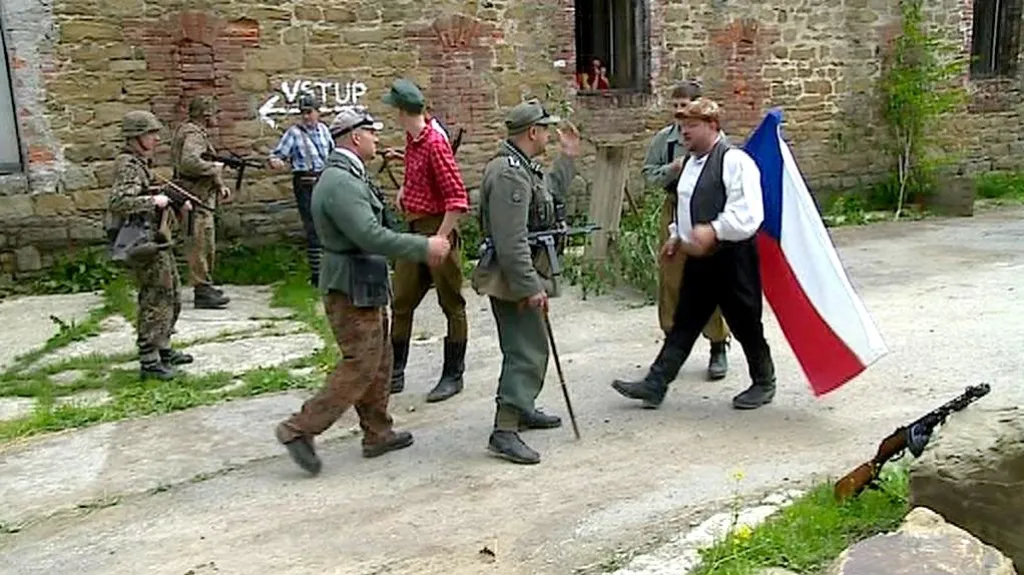 Rekonstrukce bojů v Radíkově u Olomouce