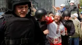 Demonstrace proti Putinovi v Moskvě
