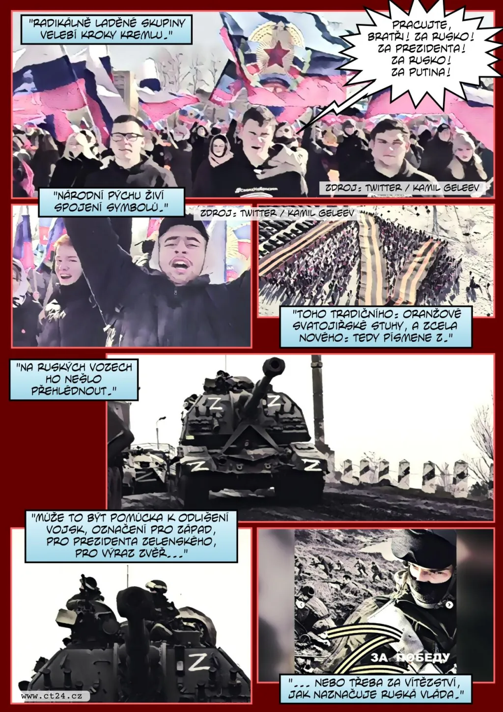 Z písmene Z se v Rusku stal symbol stoupenců invaze. Proč je v latince, se spekuluje