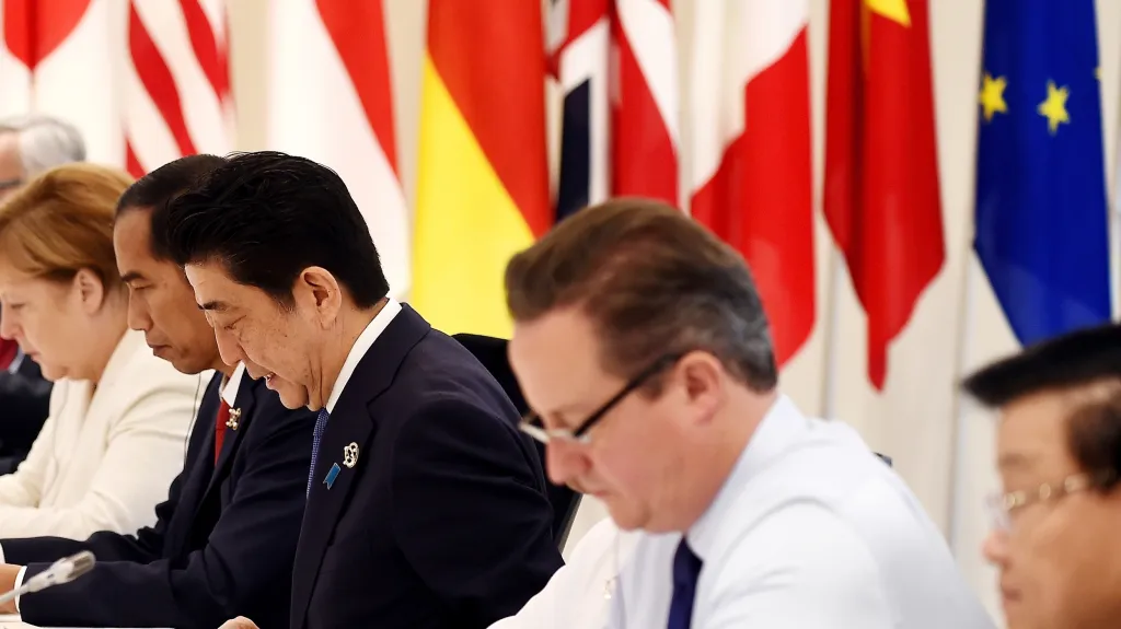 David Cameron na summitu zemí G7 v japonské Ise-Šimě