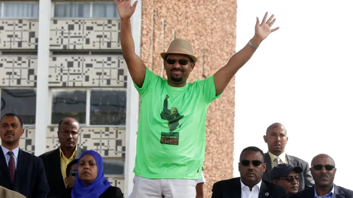 Projev etiopského premiéra Ahmeda přerušil útok granátem