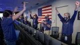 Oslavy v NASA po přistání Perseverance