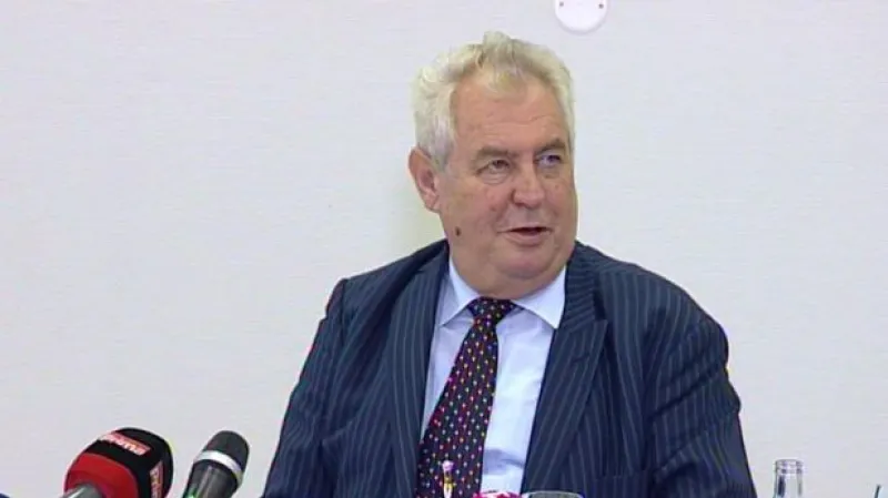Zeman: Pokládám to za dopis jednoho z obecních bláznů
