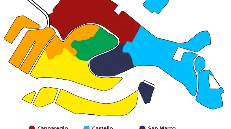 Benátky leží v rozsáhlé mělké laguně, kterou od moře odděluje pruh několika úzkých, dlouhých ostrovů. Ve skutečnosti jsou Benátky soustavou 124 malých ostrovů, které se celkem rozkládají na 631 hektarech. Ostrůvky rozděluje 183 vodních kanálů