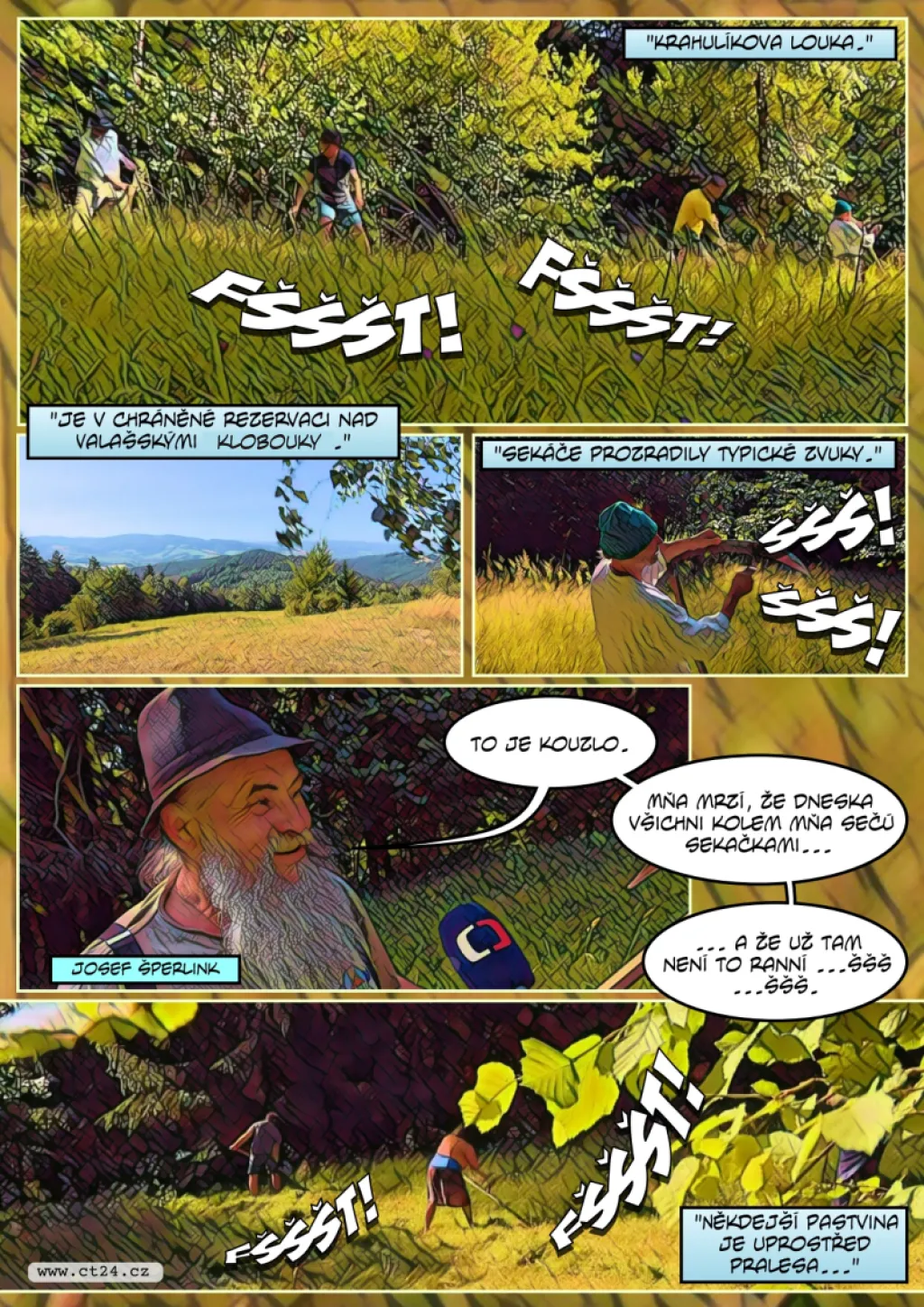 V Bílých Karpatech se kosí