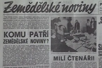 30 let zpět: Vycházejí dvoje Zemědělské noviny